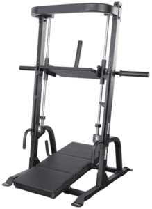 Multifunctional gym equipment for strength training.