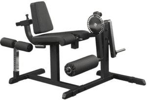 Leg curl and extension exercise machine.