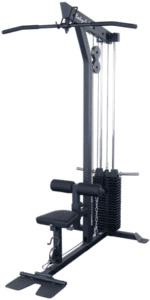 Lat pulldown machine for strength training.
