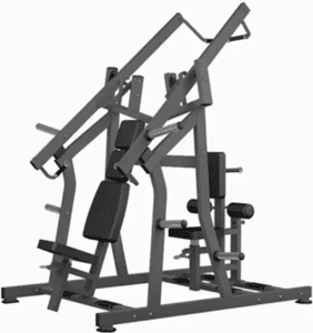 Gym weight machine with adjustable seats.