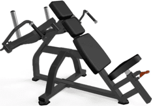 Incline chest press machine with handles.