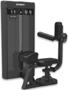 Gym equipment for torso rotation exercises.