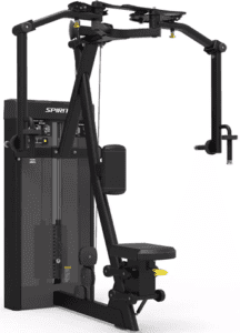 Gym equipment for chest exercises.