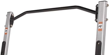 Black L-shaped hex key wrench on a white background.