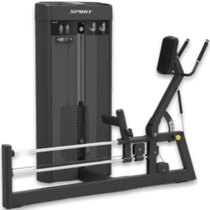 Leg press machine with adjustable weights.