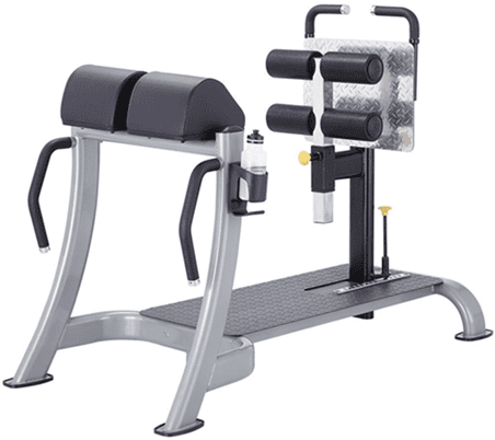 Modern gym equipment designed for back and core strengthening exercises.