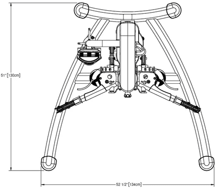 Home gym pulley system for strength training exercises.