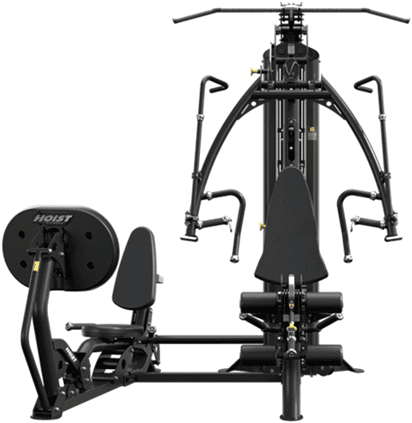 Top view of a black exercise machine with pedals and handles.