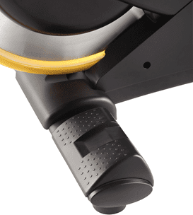 Close-up of a microscope eyepiece with a yellow adjustment knob.