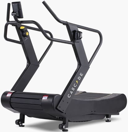 Modern curved treadmill with a "Best Buy 2023" badge.