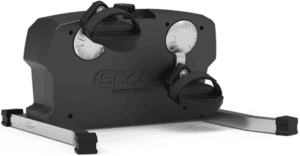 compact under-desk elliptical trainer with foot straps