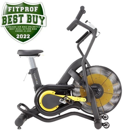 Modern indoor stationary exercise bike with digital interface and flywheel.