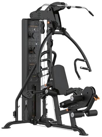 Multi-functional gym machine with adjustable features.