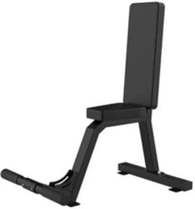 Adjustable weight bench for strength training exercises.